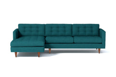 Beverly 2pc Sectional Sofa :: Leg Finish: Pecan / Configuration: LAF - Chaise on the Left