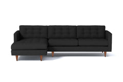 Beverly 2pc Sectional Sofa :: Leg Finish: Pecan / Configuration: LAF - Chaise on the Left