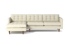 Beverly 2pc Sectional Sofa :: Leg Finish: Pecan / Configuration: LAF - Chaise on the Left