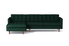 Beverly 2pc Sectional Sofa :: Leg Finish: Pecan / Configuration: LAF - Chaise on the Left