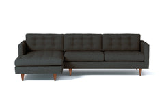 Beverly 2pc Sectional Sofa :: Leg Finish: Pecan / Configuration: LAF - Chaise on the Left