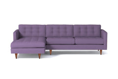 Beverly 2pc Sectional Sofa :: Leg Finish: Pecan / Configuration: LAF - Chaise on the Left
