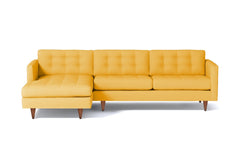 Beverly 2pc Sectional Sofa :: Leg Finish: Pecan / Configuration: LAF - Chaise on the Left