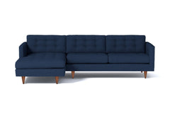 Beverly 2pc Sectional Sofa :: Leg Finish: Pecan / Configuration: LAF - Chaise on the Left