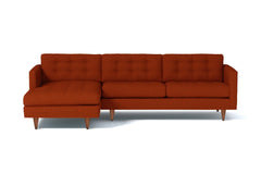 Beverly 2pc Sectional Sofa :: Leg Finish: Pecan / Configuration: LAF - Chaise on the Left
