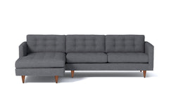Beverly 2pc Sectional Sofa :: Leg Finish: Pecan / Configuration: LAF - Chaise on the Left