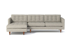 Beverly 2pc Sectional Sofa :: Leg Finish: Pecan / Configuration: LAF - Chaise on the Left