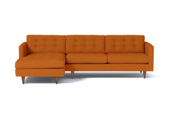 Beverly 2pc Sectional Sofa :: Leg Finish: Pecan / Configuration: LAF - Chaise on the Left