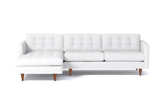 Beverly 2pc Sectional Sofa :: Leg Finish: Pecan / Configuration: LAF - Chaise on the Left