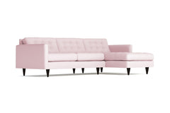 Beverly 2pc Sectional Sofa :: Leg Finish: Espresso / Configuration: RAF - Chaise on the Right