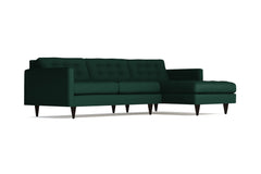 Beverly 2pc Sectional Sofa :: Leg Finish: Espresso / Configuration: RAF - Chaise on the Right