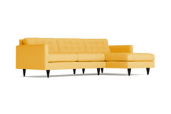 Beverly 2pc Sectional Sofa :: Leg Finish: Espresso / Configuration: RAF - Chaise on the Right