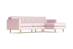 Beverly 2pc Sectional Sofa :: Leg Finish: Natural / Configuration: RAF - Chaise on the Right