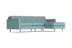 Beverly 2pc Sectional Sofa :: Leg Finish: Natural / Configuration: RAF - Chaise on the Right
