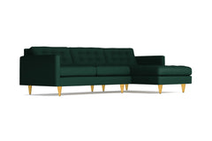 Beverly 2pc Sectional Sofa :: Leg Finish: Natural / Configuration: RAF - Chaise on the Right