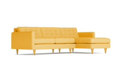 Beverly 2pc Sectional Sofa :: Leg Finish: Natural / Configuration: RAF - Chaise on the Right