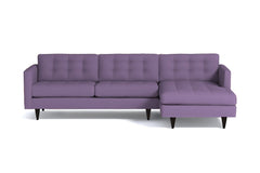 Beverly 2pc Sectional Sofa :: Leg Finish: Espresso / Configuration: RAF - Chaise on the Right