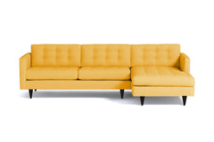 Beverly 2pc Sectional Sofa :: Leg Finish: Espresso / Configuration: RAF - Chaise on the Right
