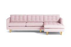 Beverly 2pc Sectional Sofa :: Leg Finish: Natural / Configuration: RAF - Chaise on the Right