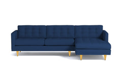 Beverly 2pc Sectional Sofa :: Leg Finish: Natural / Configuration: RAF - Chaise on the Right