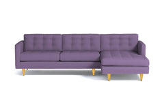 Beverly 2pc Sectional Sofa :: Leg Finish: Natural / Configuration: RAF - Chaise on the Right