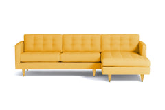 Beverly 2pc Sectional Sofa :: Leg Finish: Natural / Configuration: RAF - Chaise on the Right