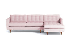 Beverly 2pc Sectional Sofa :: Leg Finish: Pecan / Configuration: RAF - Chaise on the Right