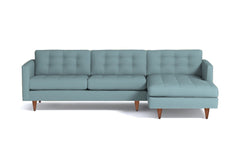 Beverly 2pc Sectional Sofa :: Leg Finish: Pecan / Configuration: RAF - Chaise on the Right