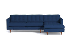 Beverly 2pc Sectional Sofa :: Leg Finish: Pecan / Configuration: RAF - Chaise on the Right
