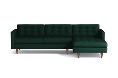 Beverly 2pc Sectional Sofa :: Leg Finish: Pecan / Configuration: RAF - Chaise on the Right