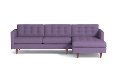 Beverly 2pc Sectional Sofa :: Leg Finish: Pecan / Configuration: RAF - Chaise on the Right