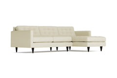 Beverly 2pc Sectional Sofa :: Leg Finish: Espresso / Configuration: RAF - Chaise on the Right
