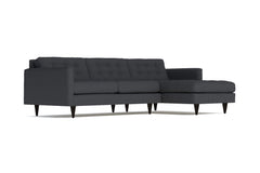 Beverly 2pc Sectional Sofa :: Leg Finish: Espresso / Configuration: RAF - Chaise on the Right
