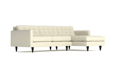 Beverly 2pc Sectional Sofa :: Leg Finish: Espresso / Configuration: RAF - Chaise on the Right