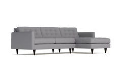 Beverly 2pc Sectional Sofa :: Leg Finish: Espresso / Configuration: RAF - Chaise on the Right