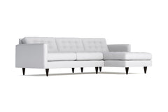 Beverly 2pc Sectional Sofa :: Leg Finish: Espresso / Configuration: RAF - Chaise on the Right