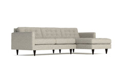 Beverly 2pc Sectional Sofa :: Leg Finish: Espresso / Configuration: RAF - Chaise on the Right