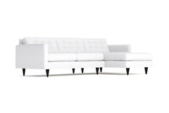Beverly 2pc Sectional Sofa :: Leg Finish: Espresso / Configuration: RAF - Chaise on the Right