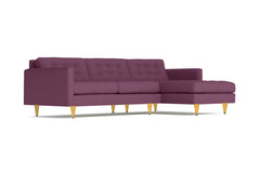 Beverly 2pc Sectional Sofa :: Leg Finish: Natural / Configuration: RAF - Chaise on the Right