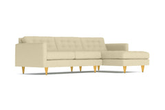 Beverly 2pc Sectional Sofa :: Leg Finish: Natural / Configuration: RAF - Chaise on the Right