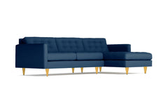 Beverly 2pc Sectional Sofa :: Leg Finish: Natural / Configuration: RAF - Chaise on the Right