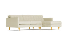 Beverly 2pc Sectional Sofa :: Leg Finish: Natural / Configuration: RAF - Chaise on the Right