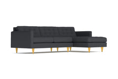 Beverly 2pc Sectional Sofa :: Leg Finish: Natural / Configuration: RAF - Chaise on the Right