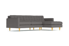Beverly 2pc Sectional Sofa :: Leg Finish: Natural / Configuration: RAF - Chaise on the Right
