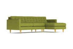 Beverly 2pc Sectional Sofa :: Leg Finish: Natural / Configuration: RAF - Chaise on the Right