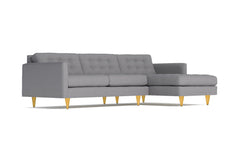 Beverly 2pc Sectional Sofa :: Leg Finish: Natural / Configuration: RAF - Chaise on the Right