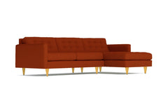 Beverly 2pc Sectional Sofa :: Leg Finish: Natural / Configuration: RAF - Chaise on the Right