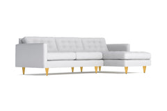 Beverly 2pc Sectional Sofa :: Leg Finish: Natural / Configuration: RAF - Chaise on the Right