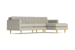 Beverly 2pc Sectional Sofa :: Leg Finish: Natural / Configuration: RAF - Chaise on the Right