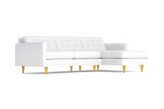 Beverly 2pc Sectional Sofa :: Leg Finish: Natural / Configuration: RAF - Chaise on the Right